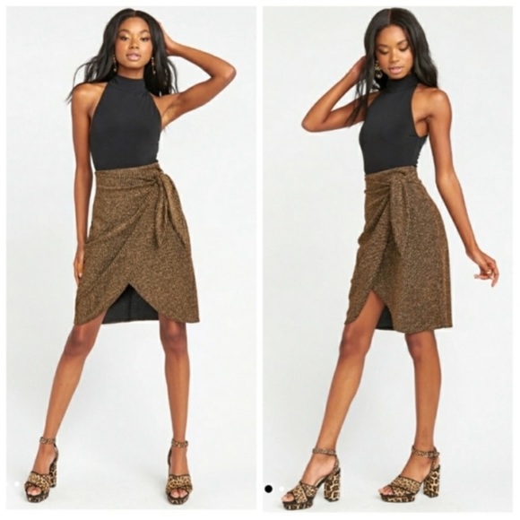 Show Me Your MuMu Anjolie Wrap Skirt size small NWT - Picture 1 of 5